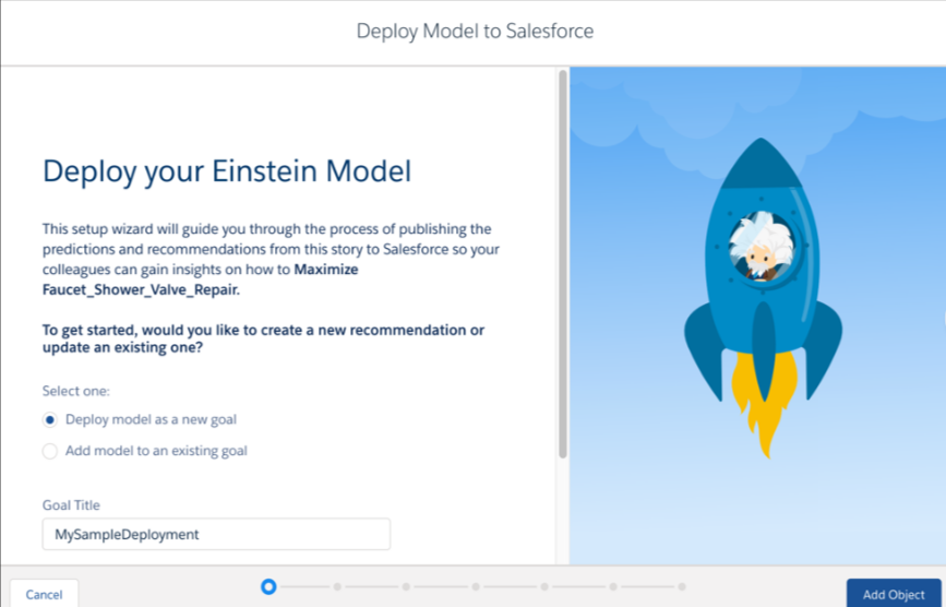 Deploying A Model To A Salesforce Object