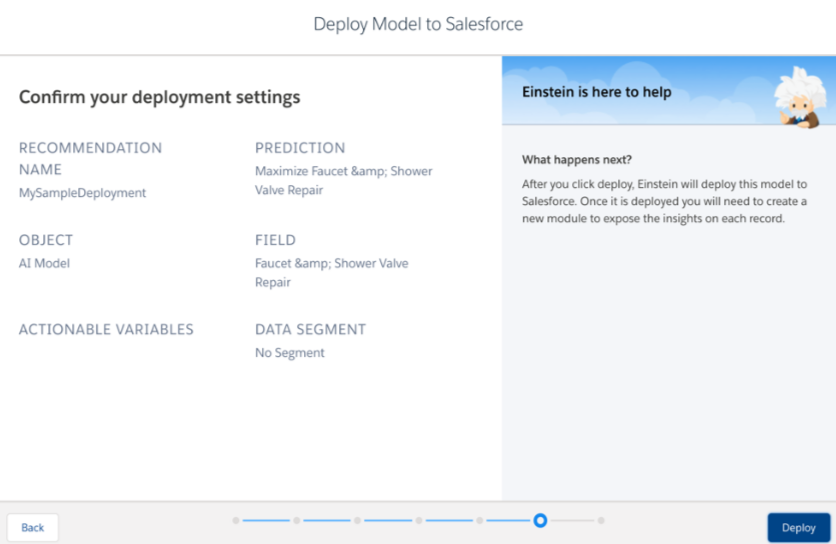 Deploy setting